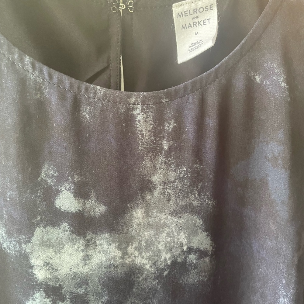 Melrose and Market Blue and Black Print Maxi Dress - Picture 6 of 6
